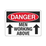 Danger Men Working Above Sign